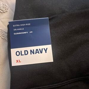 Quantity 2 of Old Navy Black Extra High-Rise Leggings